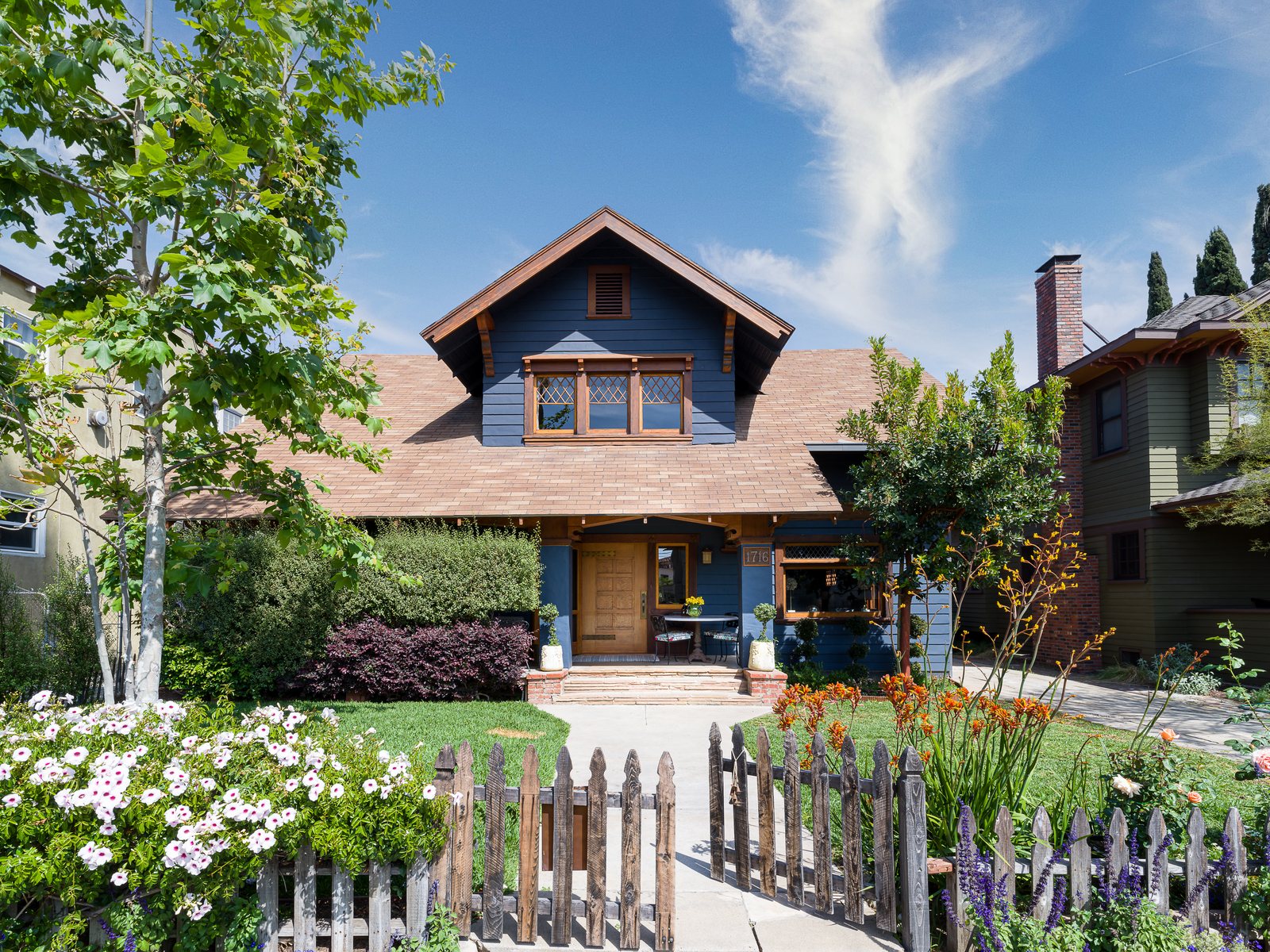 1716 S. Hobart — restored 1905 Craftsman front elevation